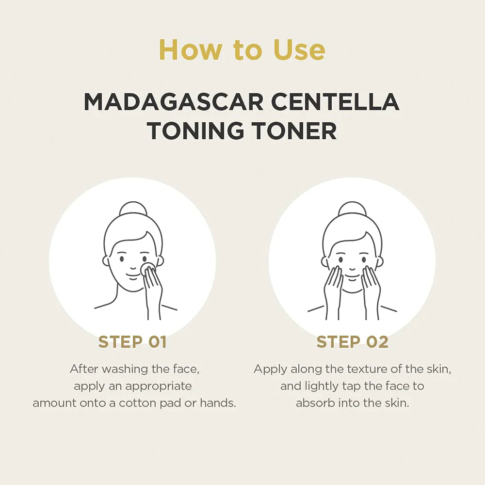 Centella Asiatica Renewal Toning Toner (13.52 fl oz) – Pure and Mild Formula from Madagascar for All Skin Types