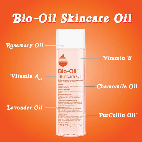 Bio-Oil Skincare Oil, 6.7 oz, Body Oil for Scars & Stretch Marks, Hydrating & Non-Greasy Formula