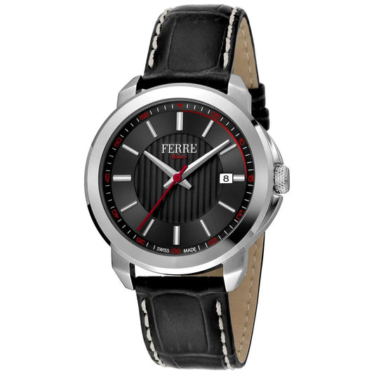 Ferre Milano Black Dial Gents Watch