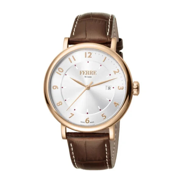 Ferre Milano Silver Dial Gents Watch 8