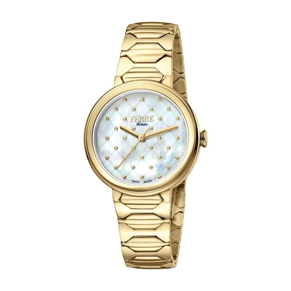 FERRE MILANO Ladies White MOP Dial BRACELET Watch 12