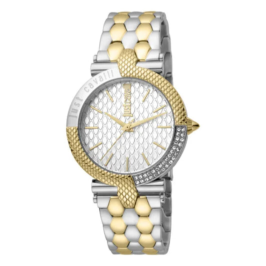 Just Cavalli Watch Ladies Silver pattern Dial 37