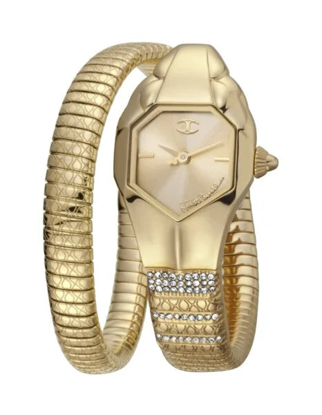 JUST CAVALLI LADIES BRACELET WATCH CHAMPAGNE DIAL 46