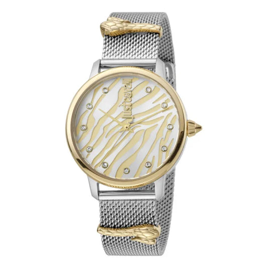 Just Cavalli Watch Ladies Silver / champagne Dial 39