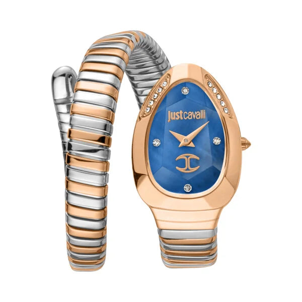 Just Cavalli Women Dark Blue MOP Dial
